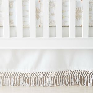 Serena & Lily Macramé Crib Skirt